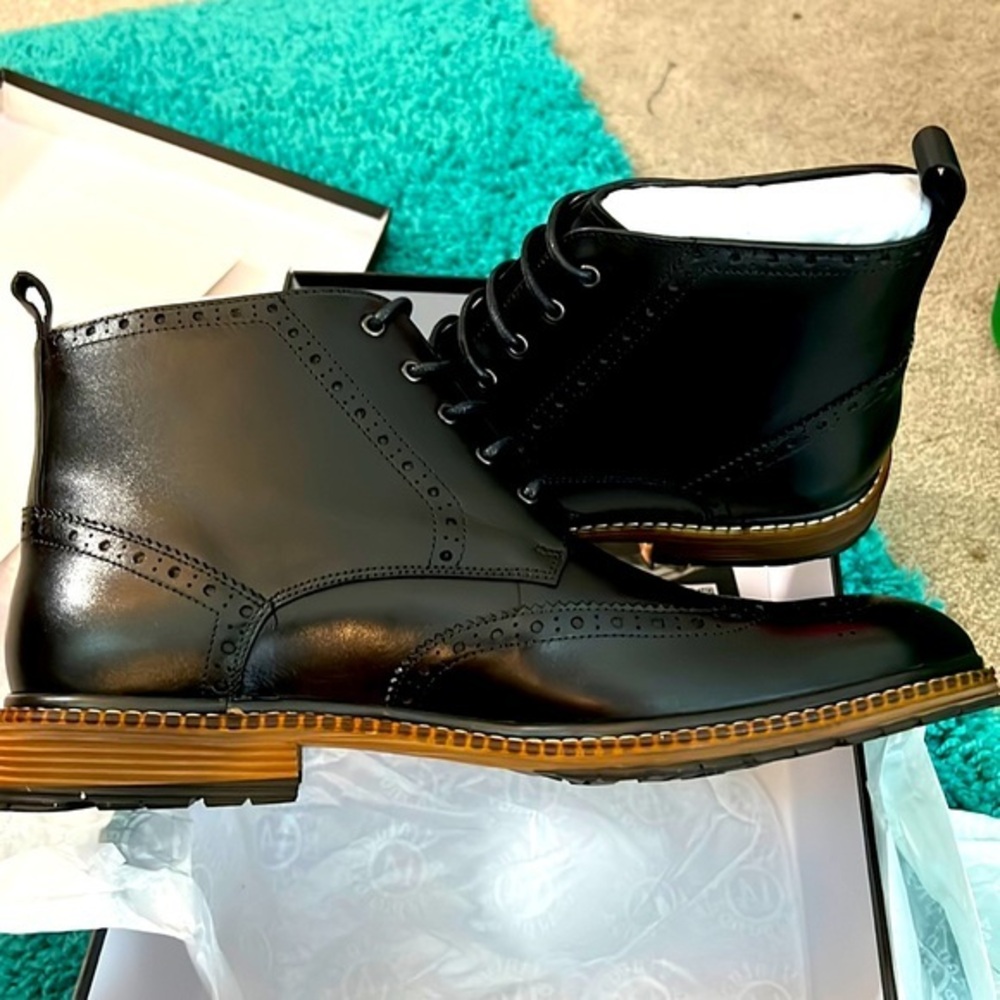 Men’s vintage founding Co Boots new black size 12